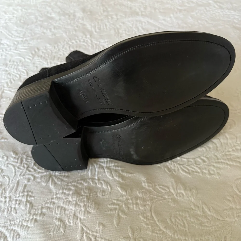 La CANADIENNE Black Suede Ankle Booties size 8.5